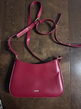 Deep Red Crossbody Shoulder Bag